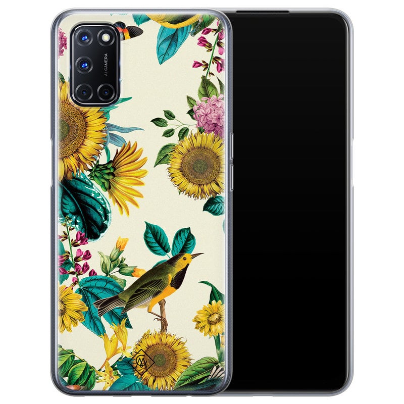 Casimoda Oppo A52 siliconen hoesje - Sunflowers