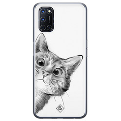 Casimoda Oppo A52 siliconen hoesje - Peekaboo