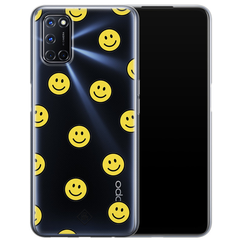 Casimoda Oppo A52 siliconen hoesje - Smileys