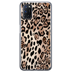 Casimoda Oppo A52 siliconen hoesje - Golden wildcat