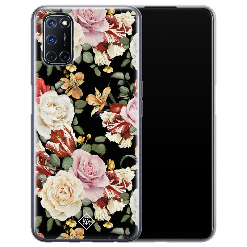 Casimoda Oppo A52 siliconen hoesje - Flowerpower