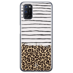 Casimoda Oppo A52 siliconen hoesje - Leopard lines