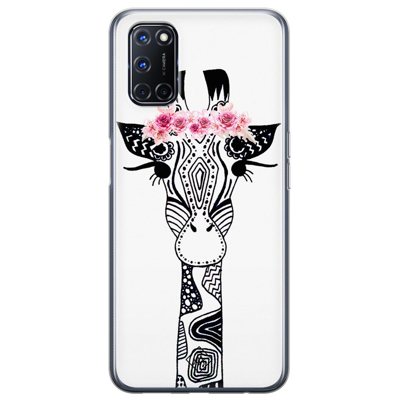 Casimoda Oppo A52 siliconen hoesje - Giraffe