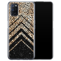 Casimoda Oppo A92 siliconen hoesje - Chevron luipaard