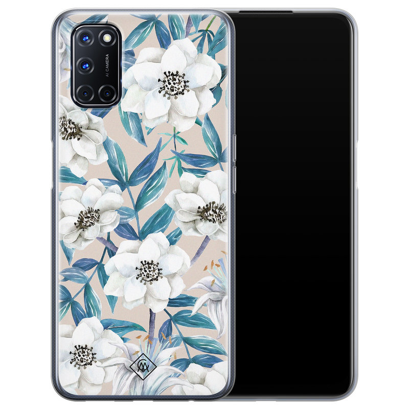 Casimoda Oppo A92 siliconen hoesje - Touch of flowers