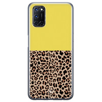 Casimoda Oppo A92 siliconen hoesje - Luipaard geel