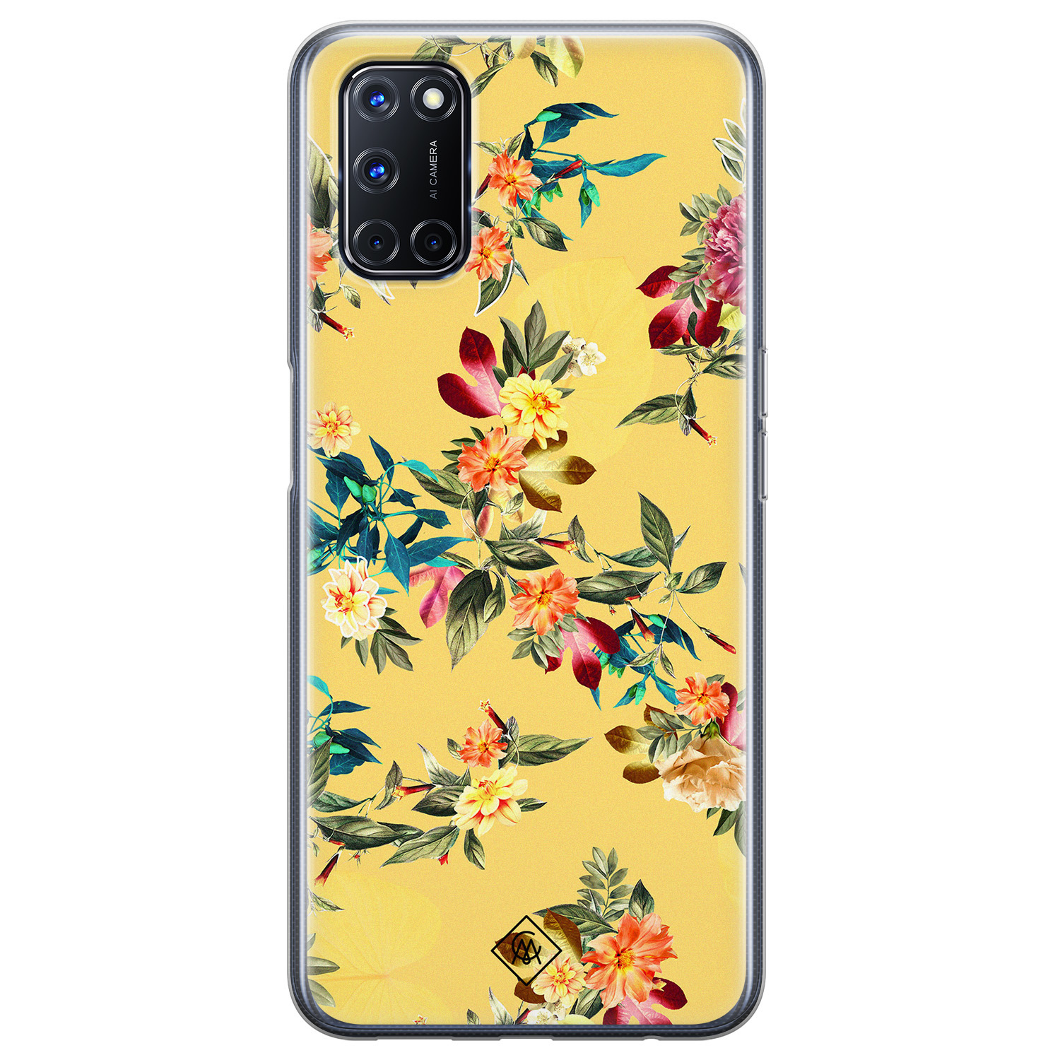 Oppo A92 siliconen hoesje - Floral days