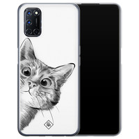 Casimoda Oppo A92 siliconen hoesje - Peekaboo