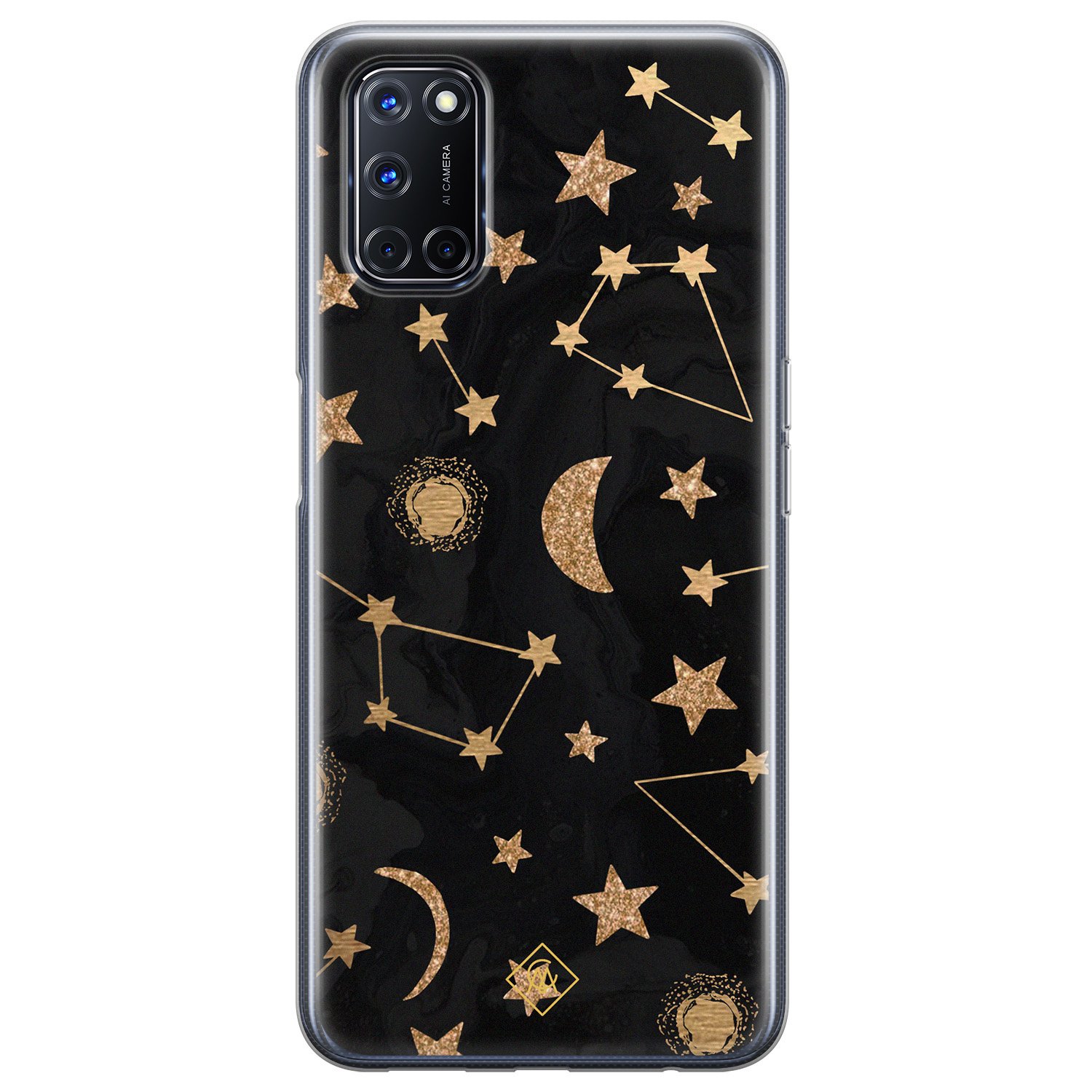 Oppo A92 siliconen hoesje - Counting the stars