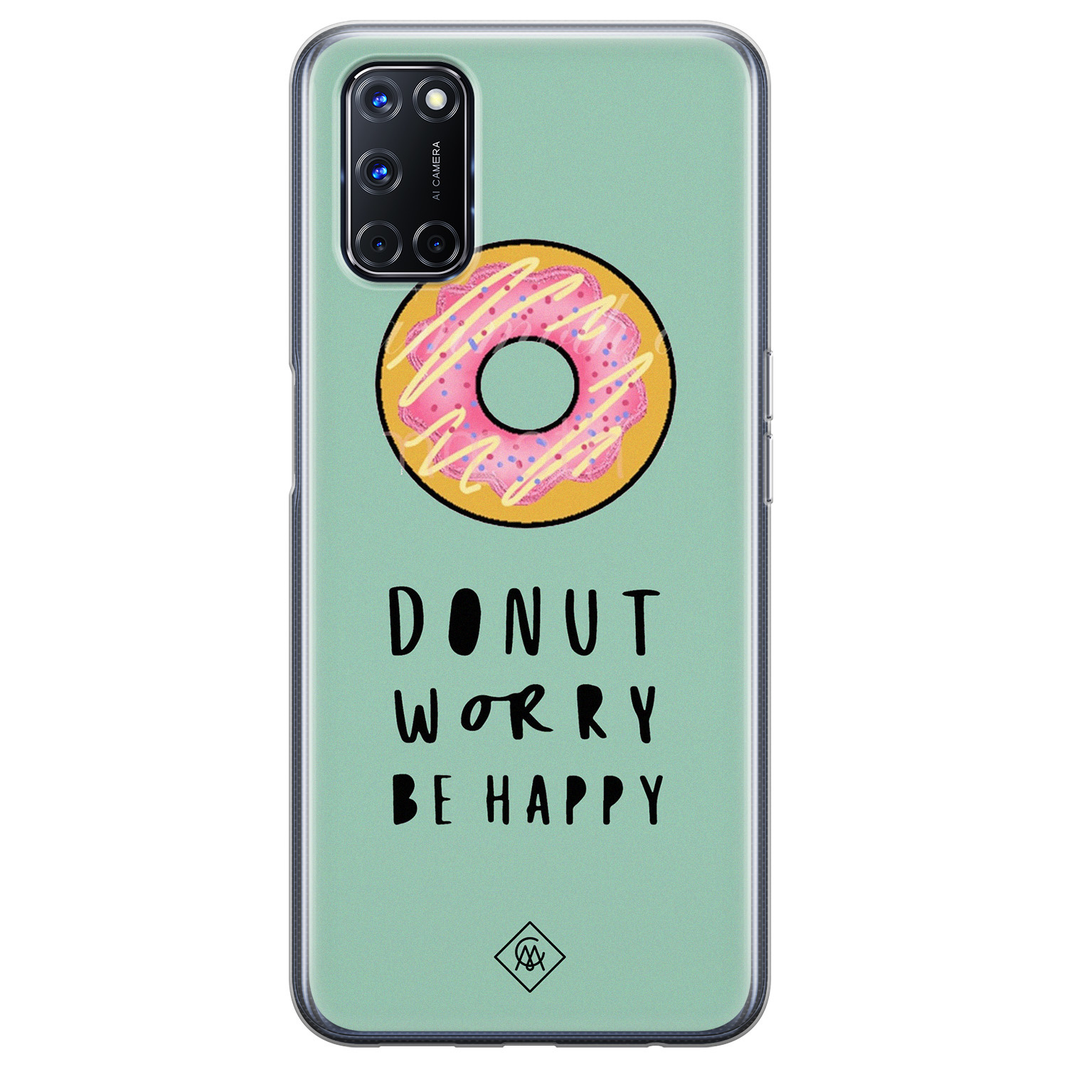 Oppo A92 siliconen hoesje - Donut worry