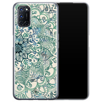 Casimoda Oppo A92 siliconen hoesje - Mandala blauw