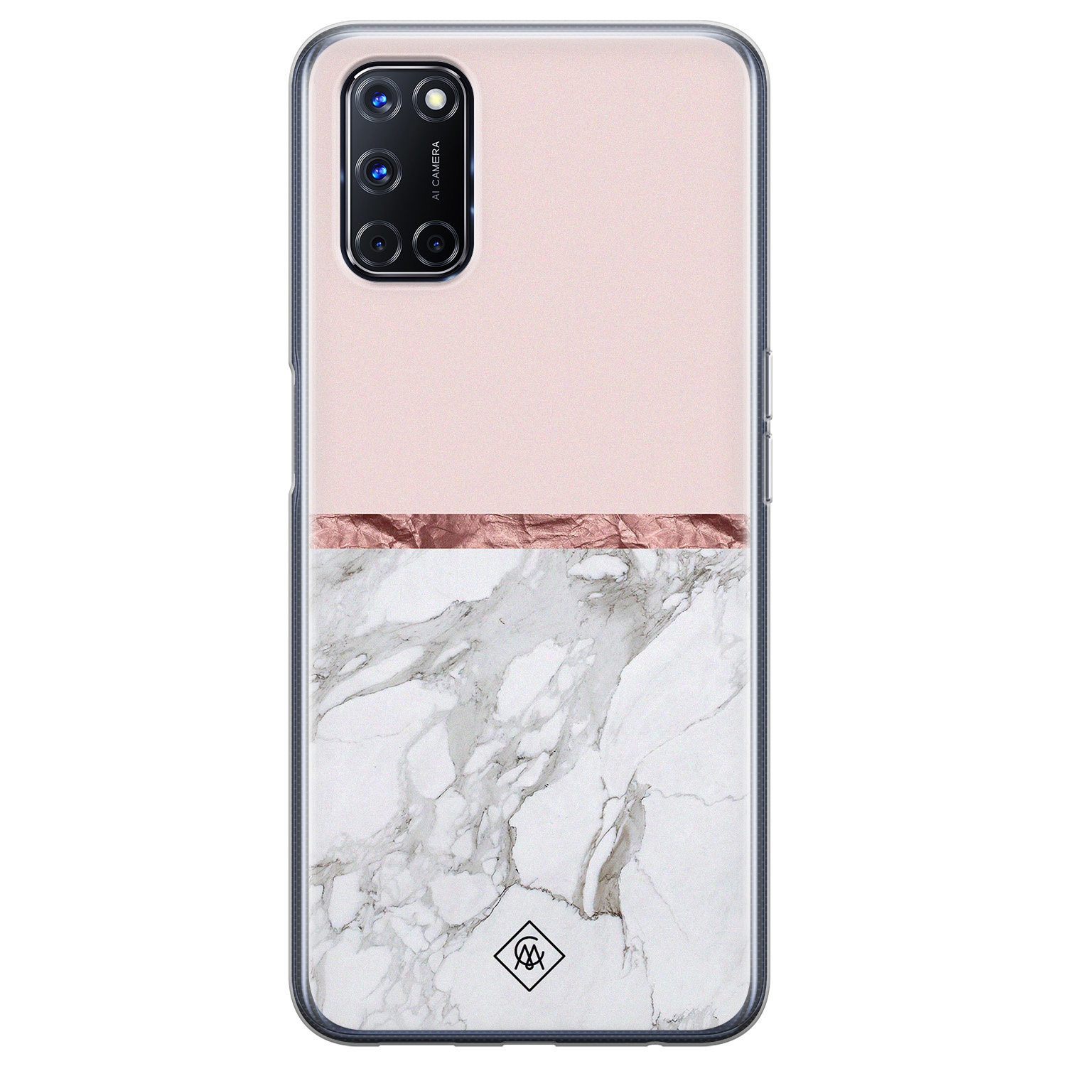 Oppo A92 siliconen hoesje - Rose all day