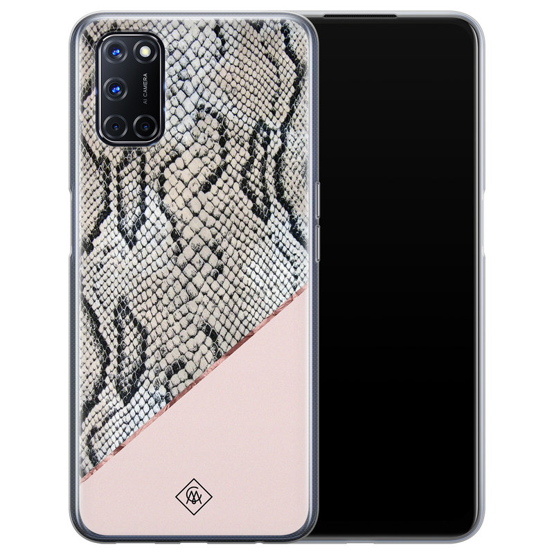 Casimoda Oppo A92 siliconen hoesje - Snake print