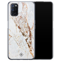 Casimoda Oppo A72 siliconen hoesje - Marmer goud