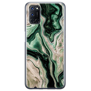Casimoda Oppo A72 siliconen hoesje - Green waves