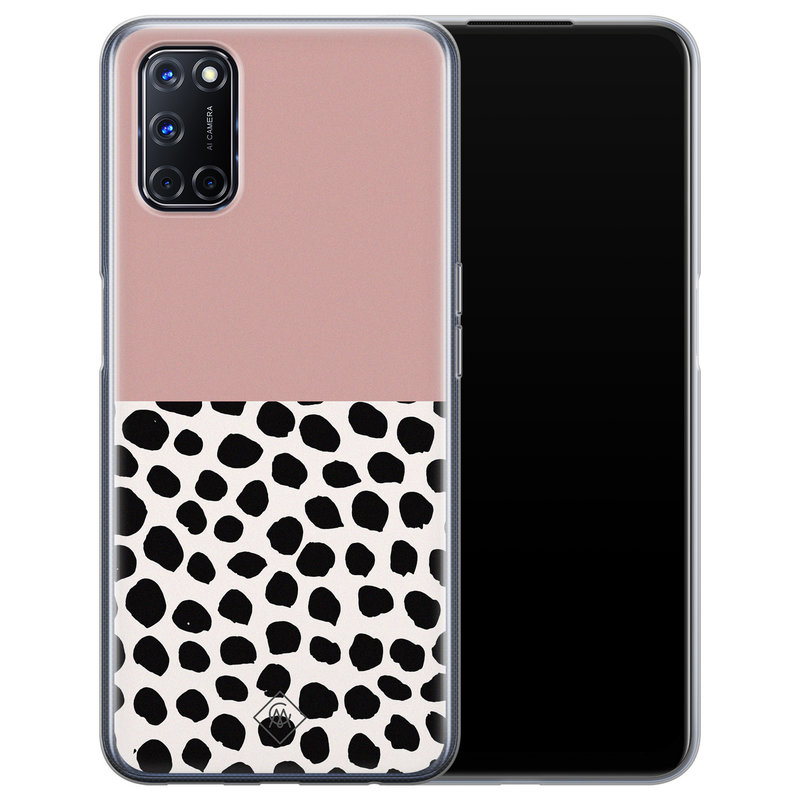 Casimoda Oppo A72 siliconen hoesje - Pink dots