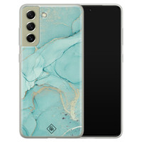 Casimoda Samsung Galaxy S21 FE siliconen hoesje - Touch of mint