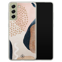 Casimoda Samsung Galaxy S21 FE siliconen hoesje - Abstract dots