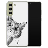 Casimoda Samsung Galaxy S21 FE siliconen hoesje - Peekaboo