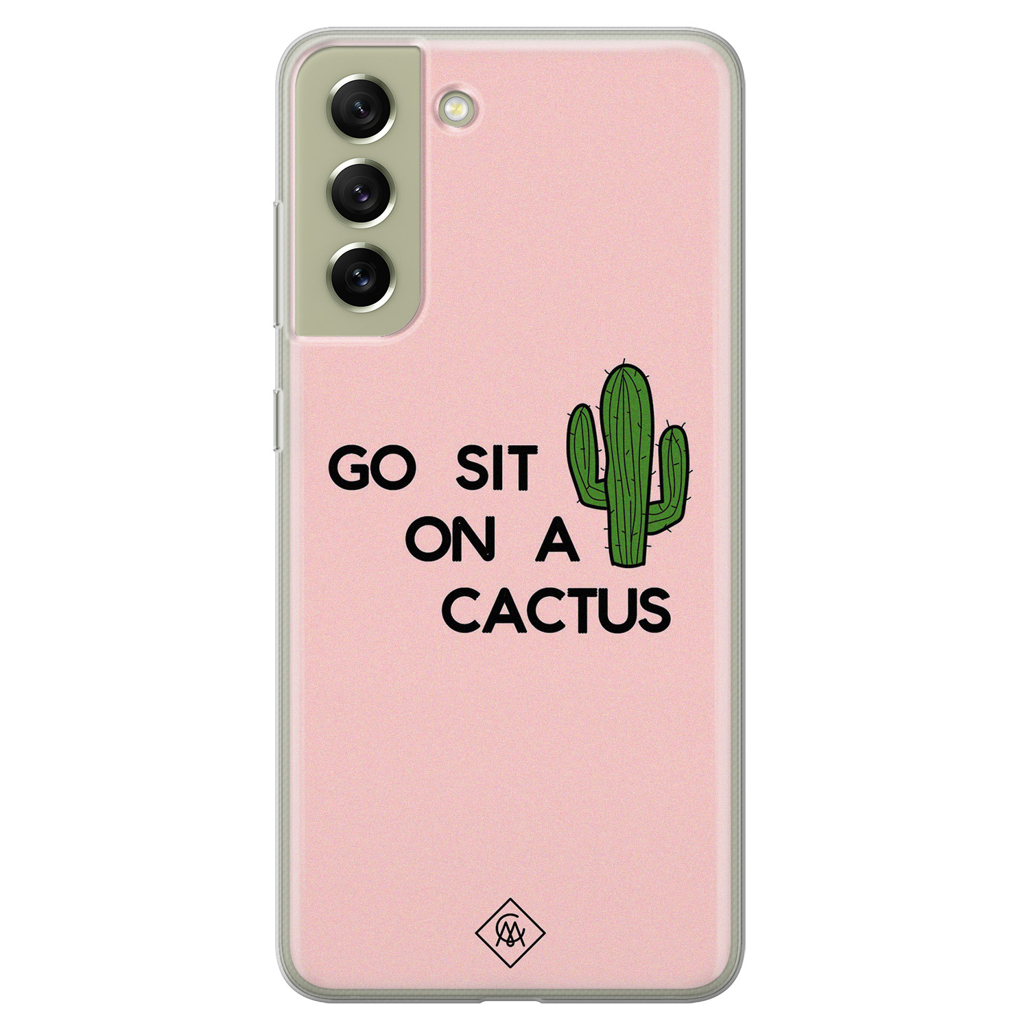 Samsung Galaxy S21 FE siliconen hoesje Go sit on a cactus
