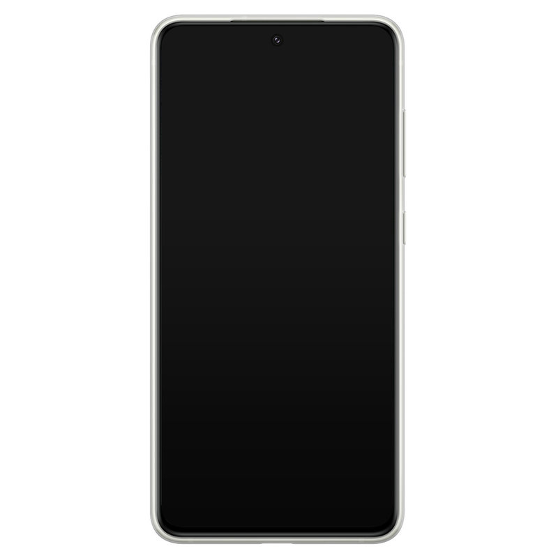 Casimoda Samsung Galaxy S21 FE siliconen hoesje - Marmer zwart