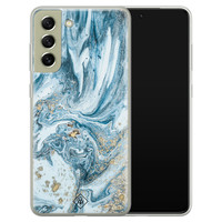 Casimoda Samsung Galaxy S21 FE siliconen hoesje - Marble sea
