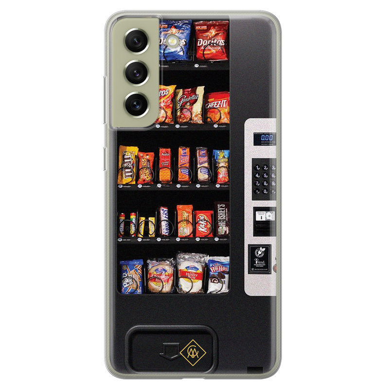 Casimoda Samsung Galaxy S21 FE siliconen hoesje - Snoepautomaat