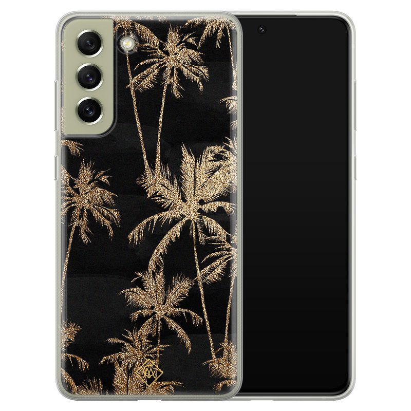Casimoda Samsung Galaxy S21 FE siliconen hoesje - Palmbomen