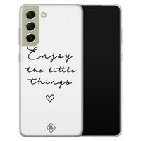 Casimoda Samsung Galaxy S21 FE siliconen hoesje - Enjoy life