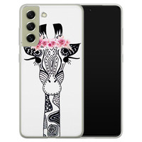 Casimoda Samsung Galaxy S21 FE siliconen hoesje - Giraffe