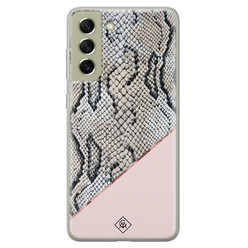 Casimoda Samsung Galaxy S21 FE siliconen hoesje - Snake print