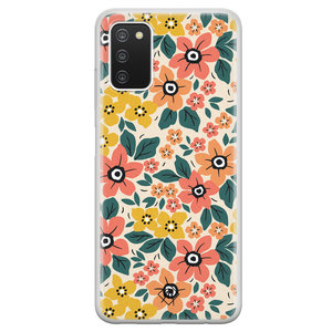 Casimoda Samsung Galaxy A03s siliconen hoesje - Blossom