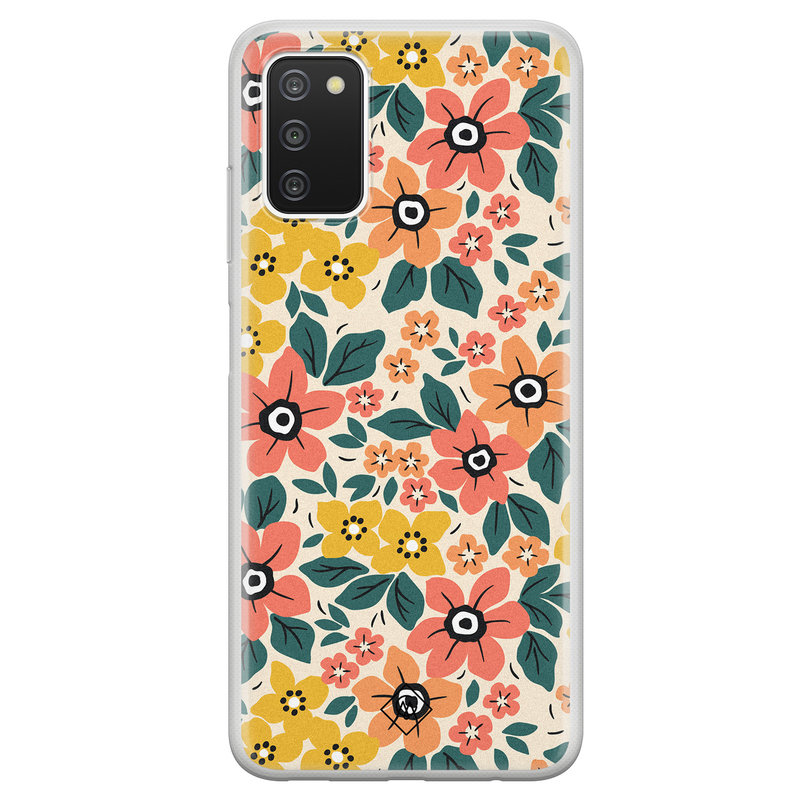 Casimoda Samsung Galaxy A03s siliconen hoesje - Blossom