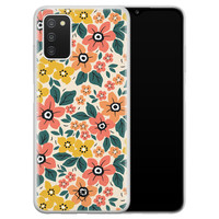 Casimoda Samsung Galaxy A03s siliconen hoesje - Blossom