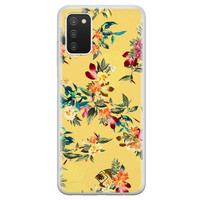 Casimoda Samsung Galaxy A03s siliconen hoesje - Floral days