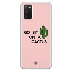 Casimoda Samsung Galaxy A03s siliconen hoesje - Go sit on a cactus