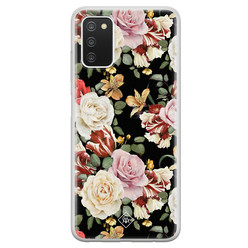 Casimoda Samsung Galaxy A03s siliconen hoesje - Flowerpower