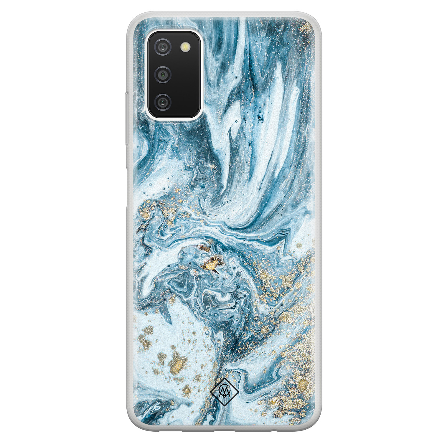 Samsung Galaxy A03s siliconen hoesje - Marble sea