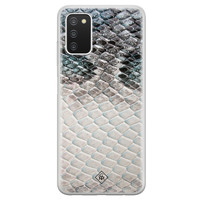 Casimoda Samsung Galaxy A03s siliconen hoesje - Oh my snake