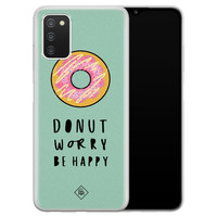 Casimoda Samsung Galaxy A03s siliconen hoesje - Donut worry