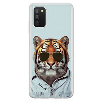 Casimoda Samsung Galaxy A03s siliconen hoesje - Tijger wild