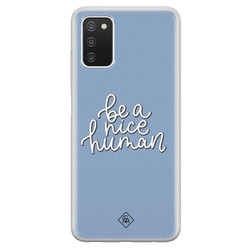 Casimoda Samsung Galaxy A03s siliconen hoesje - Be a nice human