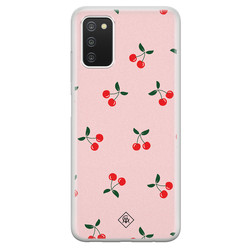 Casimoda Samsung Galaxy A03s siliconen hoesje - Kersjes Casimoda Samsung Galaxy A03s siliconen hoesje - Kersjes