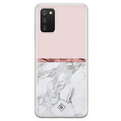Casimoda Samsung Galaxy A03s siliconen hoesje - Rose all day