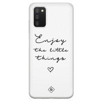 Casimoda Samsung Galaxy A03s siliconen hoesje - Enjoy life