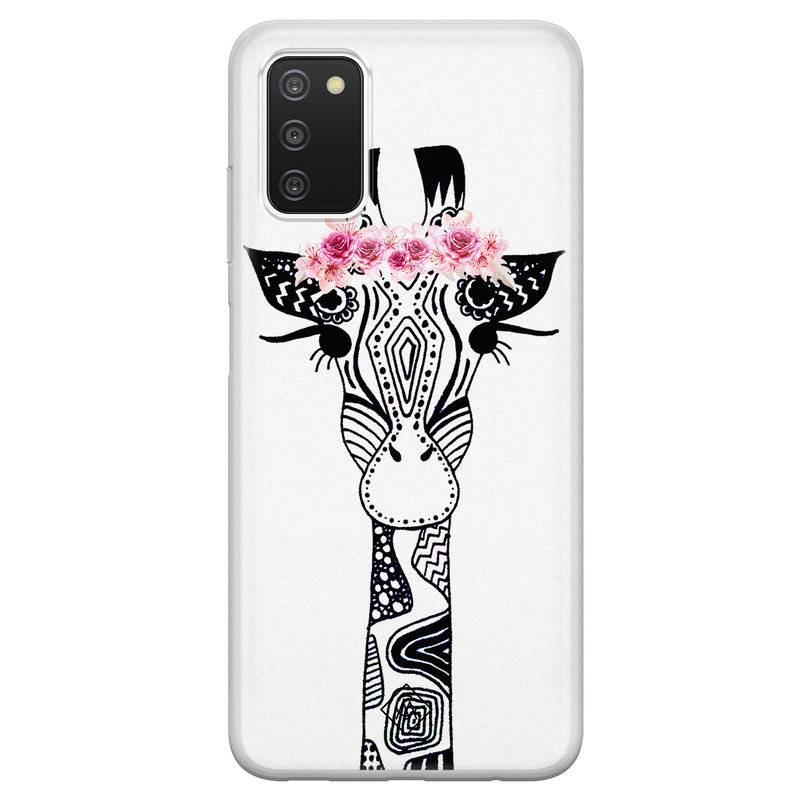 Casimoda Samsung Galaxy A03s siliconen hoesje - Giraffe