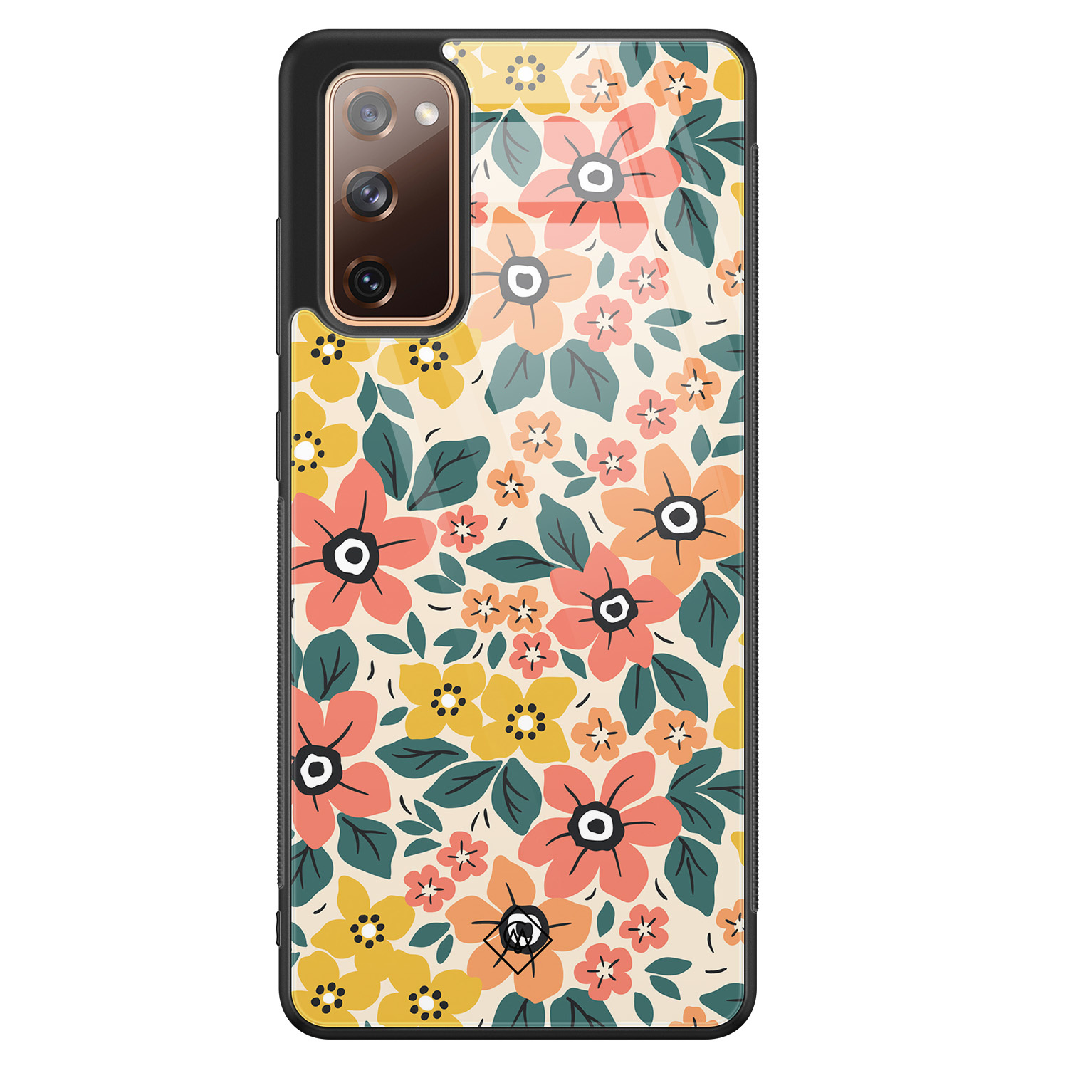 Samsung Galaxy S20 FE glazen hardcase - Blossom