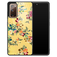 Casimoda Samsung Galaxy S20 FE glazen hardcase - Florals for days