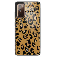 Casimoda Samsung Galaxy S20 FE glazen hardcase - Jungle wildcat