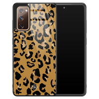 Casimoda Samsung Galaxy S20 FE glazen hardcase - Jungle wildcat
